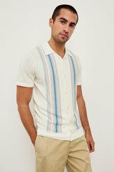 SILAS SHIRT - SKY PINK MULTI| Rails outlet