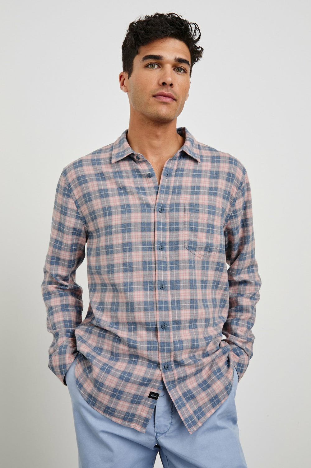 WYATT SHIRT - BLUEBERRY BLUSH| Rails outlet