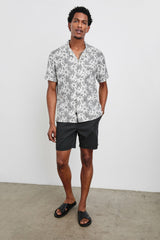 WAIMEA SHIRT - PERENNIAL CHARCOAL WHITE| Rails on sale