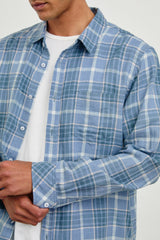WYATT SHIRT - BLUE EBI MELANGE| Rails sale