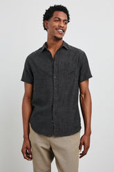 FAIRFAX SHIRT - BLACK CHAMBRAY| Rails on sale
