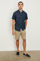 FAIRFAX SHIRT - NAVY ETCH| Rails US
