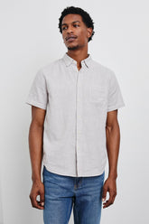 FAIRFAX SHIRT - TAHINI ETCH| Rails discount