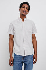 FAIRFAX SHIRT - TAHINI ETCH| Rails discount