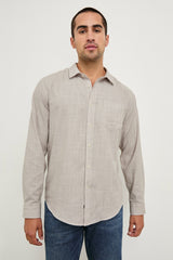 WYATT SHIRT - TAHINI ETCH| Rails outlet