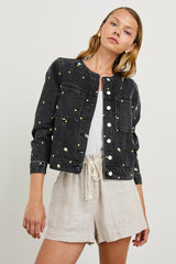 LIDO JACKET - ASH BLACK FLORAL| Rails online