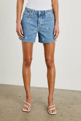 MESA SHORT - INDIGO FLORAL| Rails sale