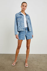 MESA SHORT - INDIGO FLORAL| Rails sale