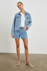 MESA SHORT - INDIGO FLORAL| Rails sale