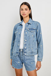MULHOLLAND JACKET - INDIGO FLORAL| Rails outlet