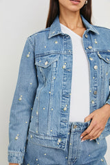 MULHOLLAND JACKET - INDIGO FLORAL| Rails outlet