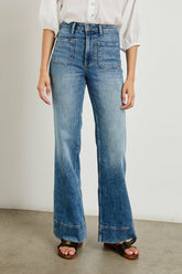 ALAMITOS FLARED TROUSER - TRADEWIND| Rails outlet