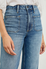 ALAMITOS FLARED TROUSER - TRADEWIND| Rails outlet