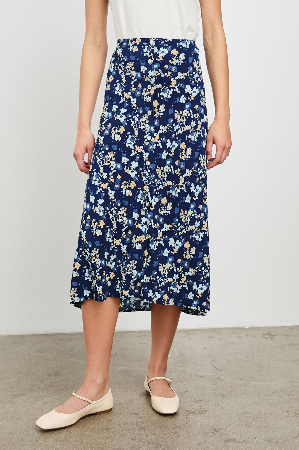 ROSETTA SKIRT - NAVY FLORA| Rails US