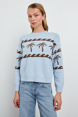 ZOEY SWEATER - PALM STRIPE| Rails US