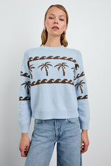 ZOEY SWEATER - PALM STRIPE| Rails US