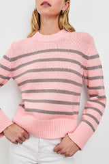 ALISE SWEATER - PINK HEATHER STRIPE| Rails for sale