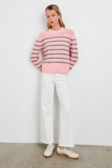 ALISE SWEATER - PINK HEATHER STRIPE| Rails for sale