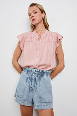 RUTHIE TOP - DUSTY ROSE| Rails outlet