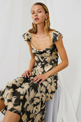 MARIGOLD DRESS - CHARCOAL LILY| Rails outlet
