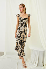 MARIGOLD DRESS - CHARCOAL LILY| Rails outlet
