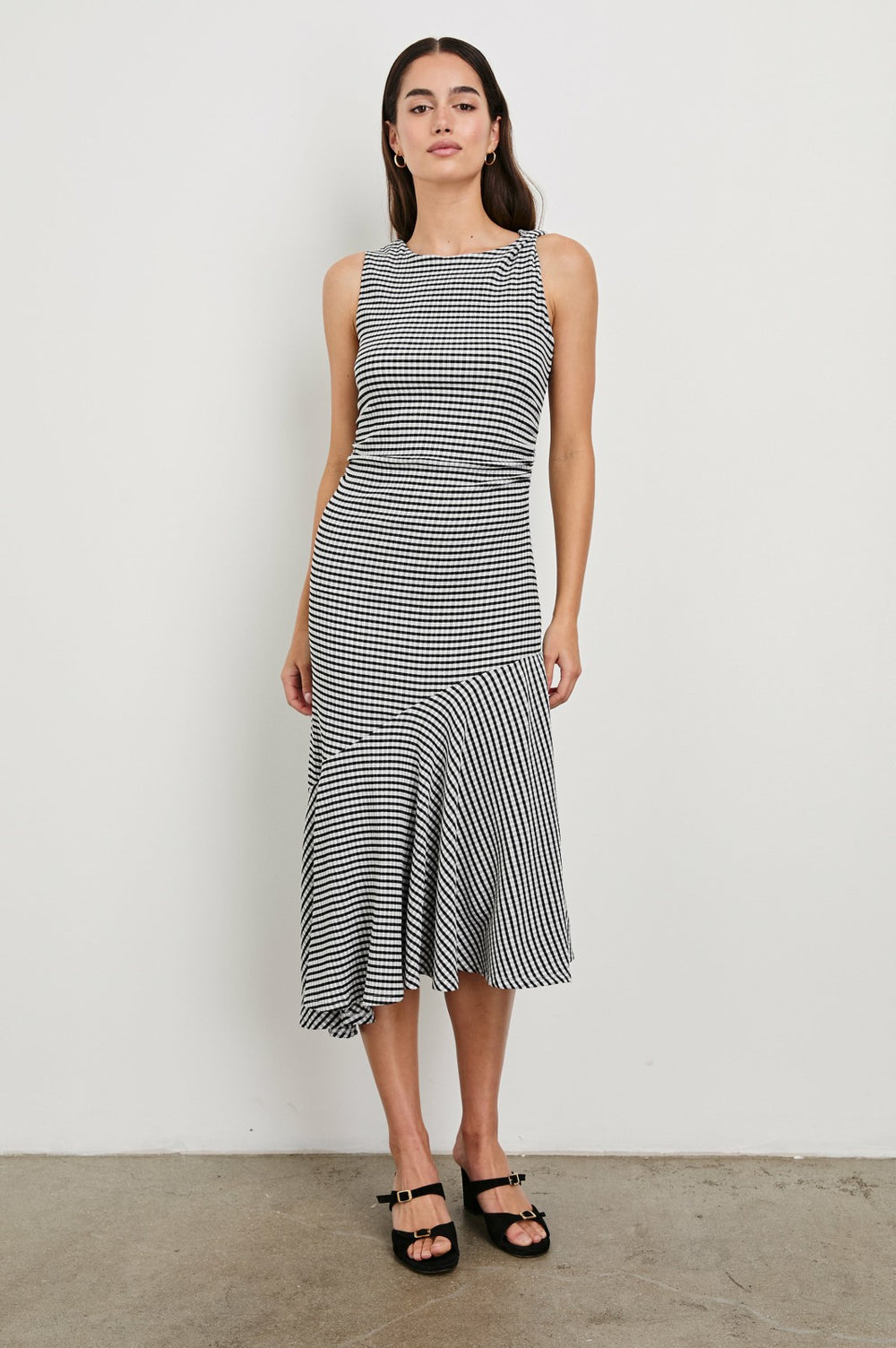 DAIJA DRESS - BLACK GINGHAM| Rails US