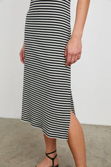 THE TANK DRESS - BLACK BIRCH STRIPE| Rails outlet