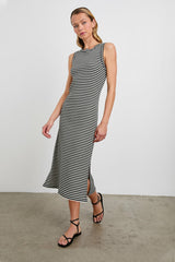 THE TANK DRESS - BLACK BIRCH STRIPE| Rails outlet