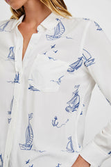 KATHRYN SHIRT - SAILBOATS| Rails outlet