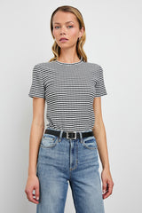 BRITTY TOP - BLACK GINGHAM| Rails outlet