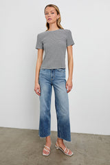 BRITTY TOP - BLACK GINGHAM| Rails outlet