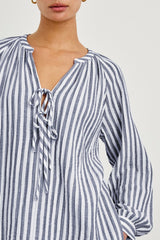 BRIELLE TOP - ADMIRAL STRIPE| Rails online