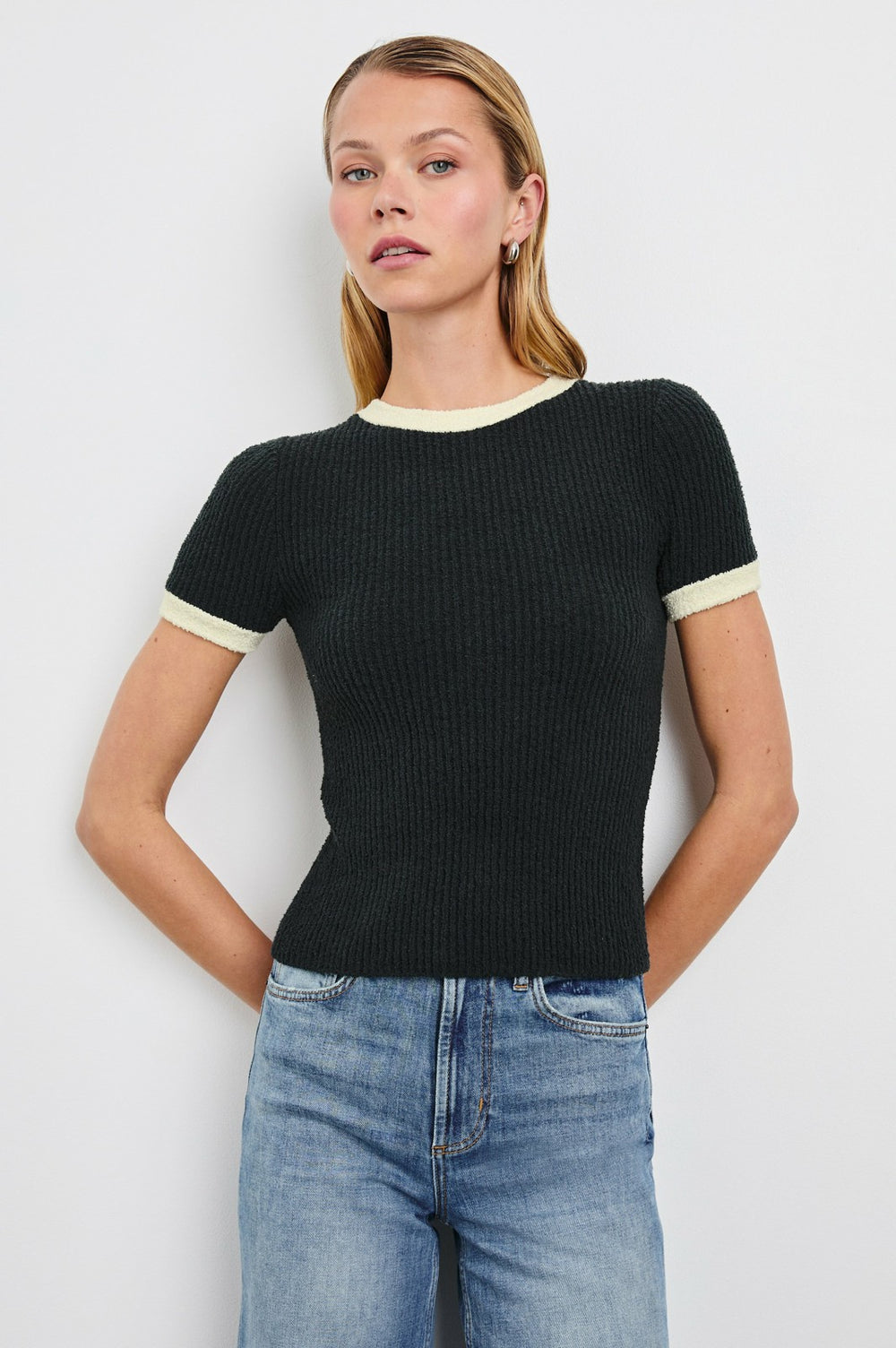 MEREDITH TOP - BLACK IVORY| Rails outlet