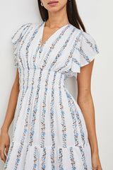 KIMORA DRESS - BLUEBELL STRIPE| Rails on sale