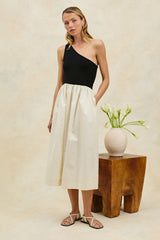 ANITA DRESS - BLACK IVORY| Rails US