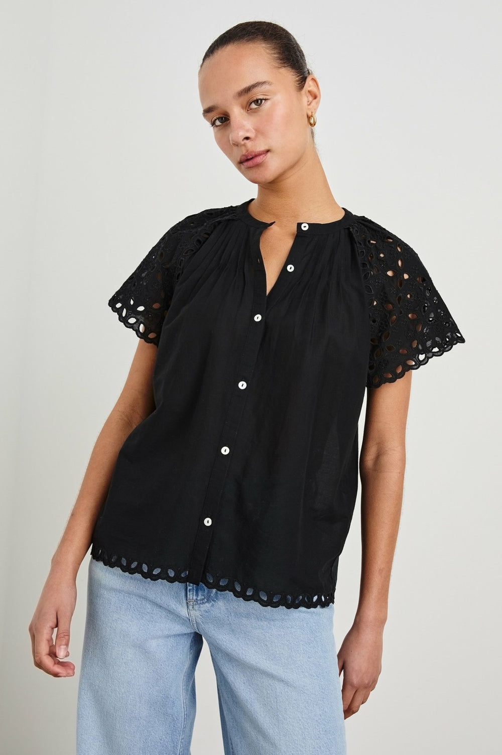 CERISE SHIRT - BLACK| Rails on sale