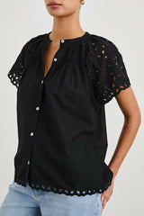CERISE SHIRT - BLACK| Rails on sale