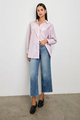 ELSA SHIRT - CHERRY BLOSSOM STRIPE| Rails sale