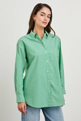 ELSA SHIRT - KELLY WHITE STRIPE| Rails online