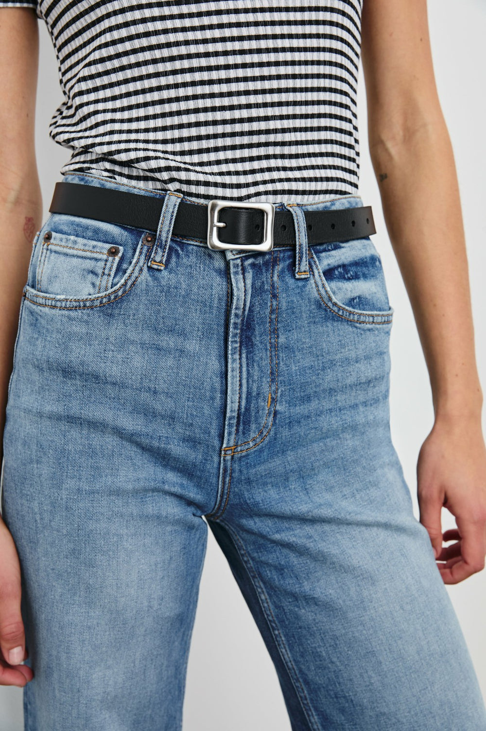 REMI BELT - BLACK SILVER| Rails US