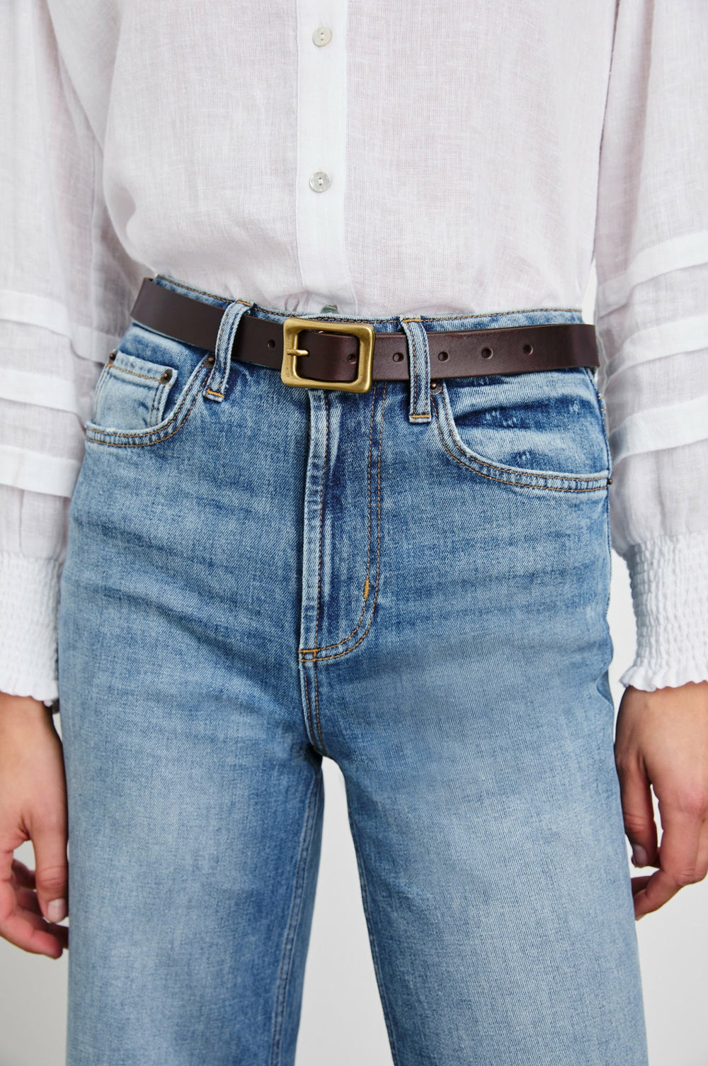 REMI BELT - BROWN GOLD| Rails online