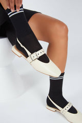 INTENTIONALLY BLANK PEARL BALLET FLAT - CREAM| Rails online