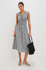 ADINE DRESS - ASH SEERSUCKER| Rails sale