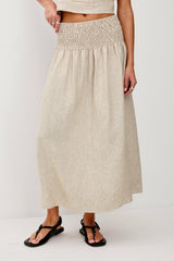 ALESSA SKIRT - HEATHERED FLAX| Rails on sale