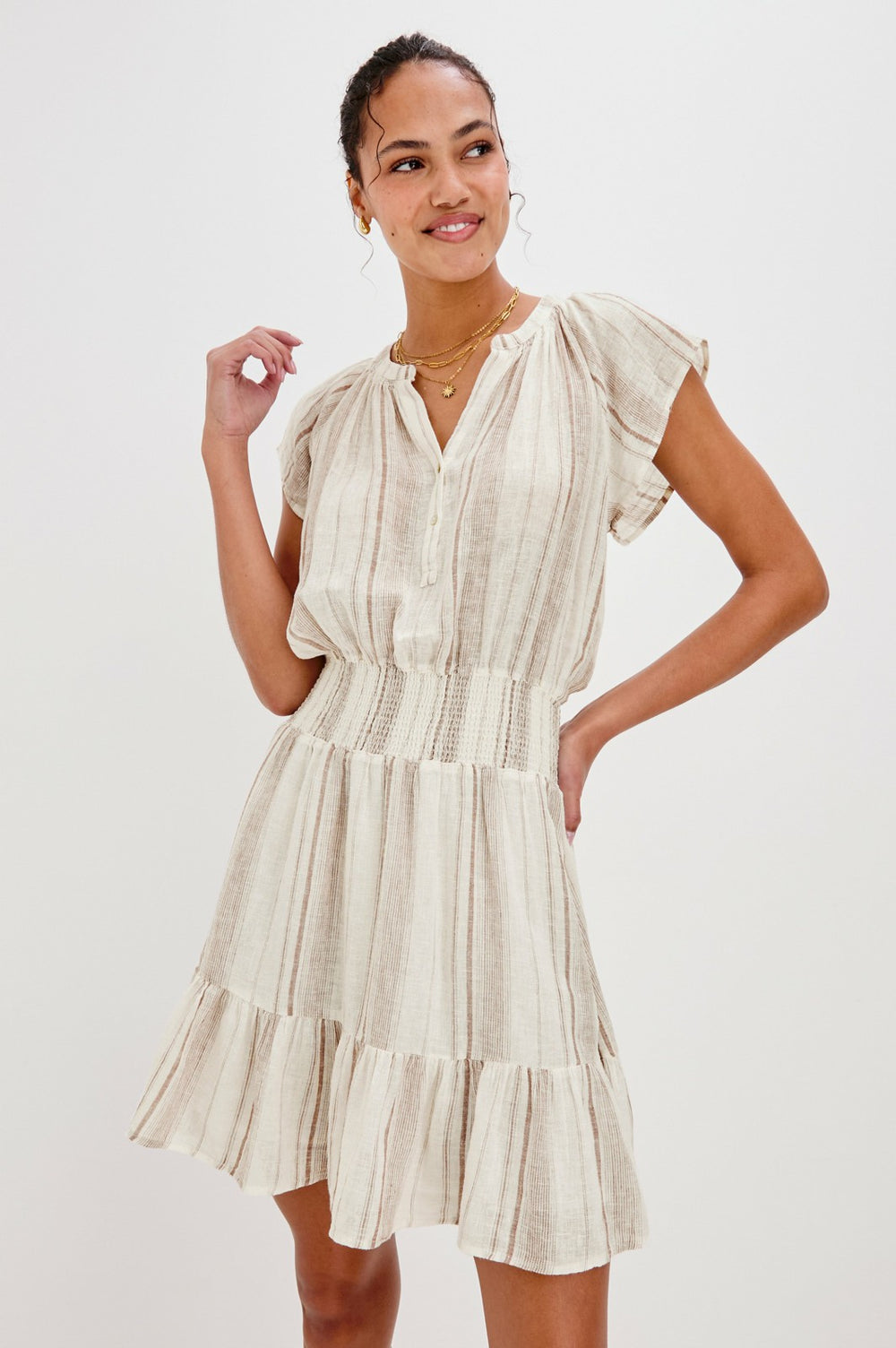 AUGUSTINE DRESS - REIMS STRIPE| Rails on sale