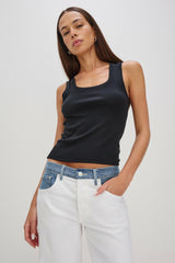 BOBBIE TOP - BLACK| Rails online