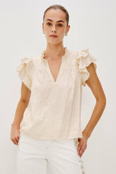 CALISTA TOP - IVORY| Rails sale