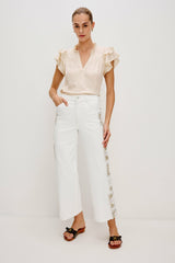 CALISTA TOP - IVORY| Rails sale