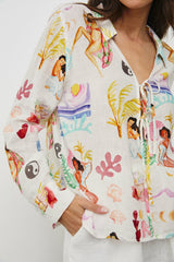 ELM SHIRT - IVORY BATHING LADIES| Rails near me
