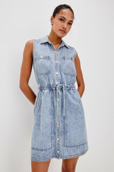 ERICA DRESS - FADED INDIGO| Rails online